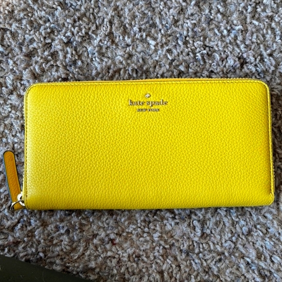 kate spade Handbags - Yellow Kate Spade Large Wallet